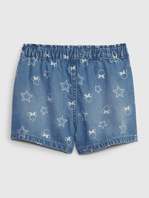 Image number 2 showing, babyGap &#124 Disney Minnie Mouse Denim Pull-On Shorts with Washwell