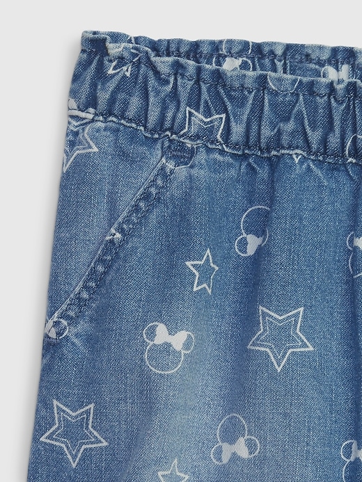 Image number 3 showing, babyGap &#124 Disney Minnie Mouse Denim Pull-On Shorts with Washwell