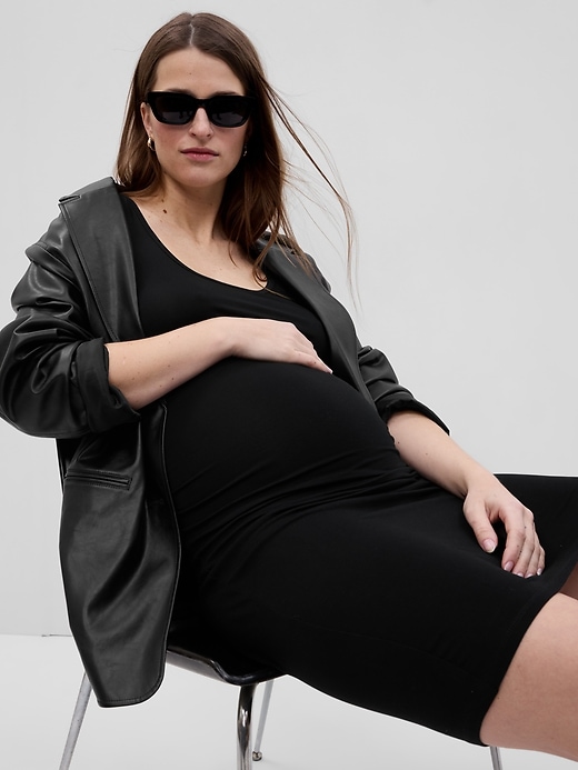 Image number 3 showing, Maternity Jersey Tank Mini Dress