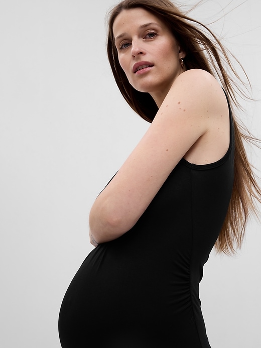 Image number 4 showing, Maternity Jersey Tank Mini Dress