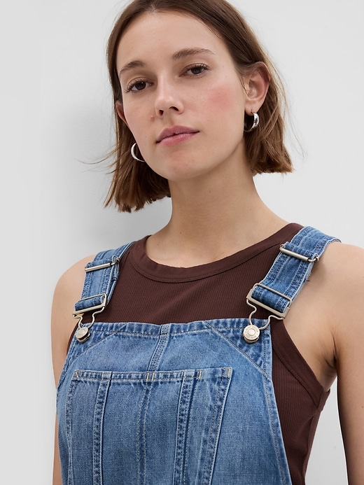 Image number 3 showing, Denim Shortalls with Washwell