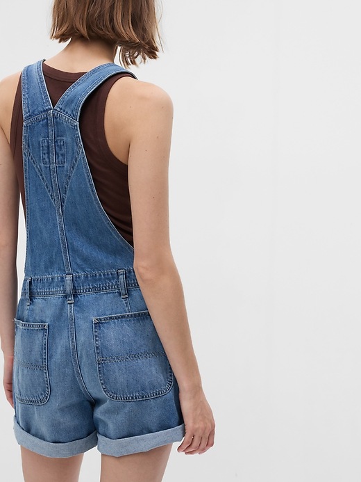 Image number 2 showing, Denim Shortalls with Washwell