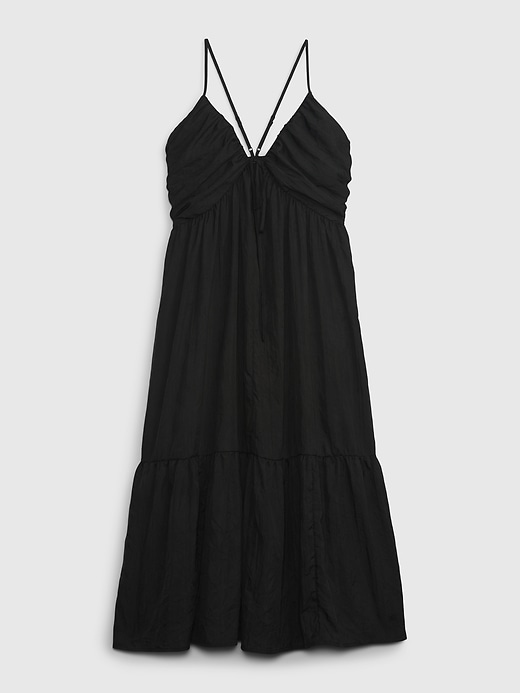 Image number 6 showing, Tie-Front Ruffle Hem Maxi Dress