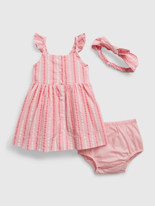 Image number 3 showing, Baby Stripe Dress Set