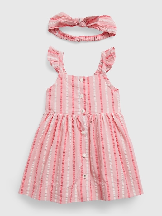 Image number 1 showing, Baby Stripe Dress Set