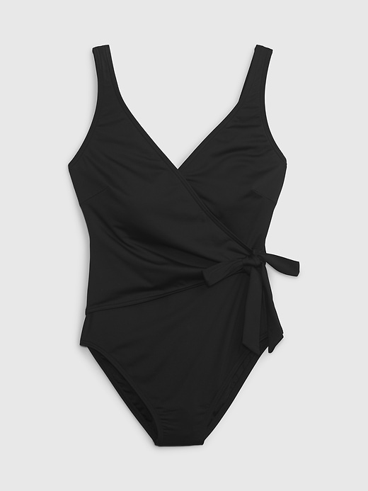 Image number 6 showing, Wrap Front One-Piece Swimsuit