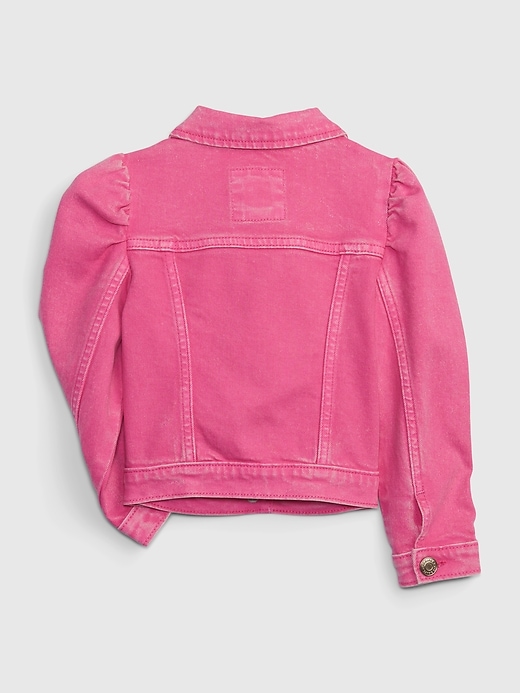 Image number 2 showing, Gap &#215 Barbie&#153 Toddler Puff Sleeve Icon Denim Jacket