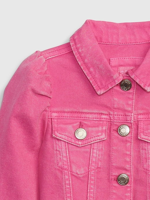 Image number 3 showing, Gap &#215 Barbie&#153 Toddler Puff Sleeve Icon Denim Jacket