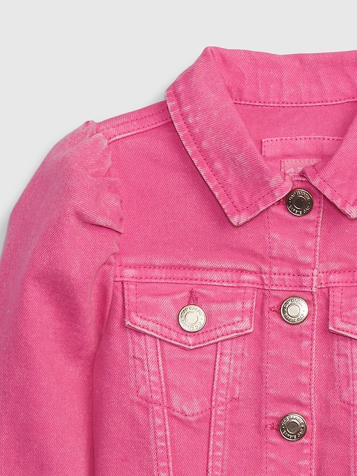 Gap × Barbie Women's Puff Sleeve Icon Denim Jacket