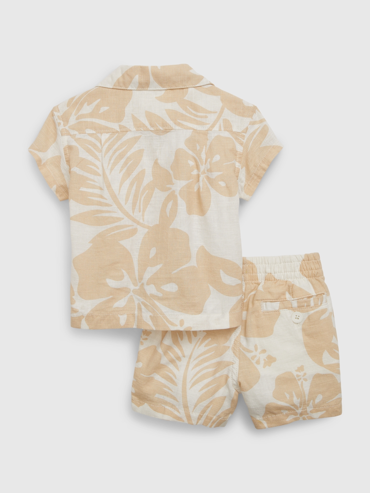 Baby LinenCotton Outfit Set Gap