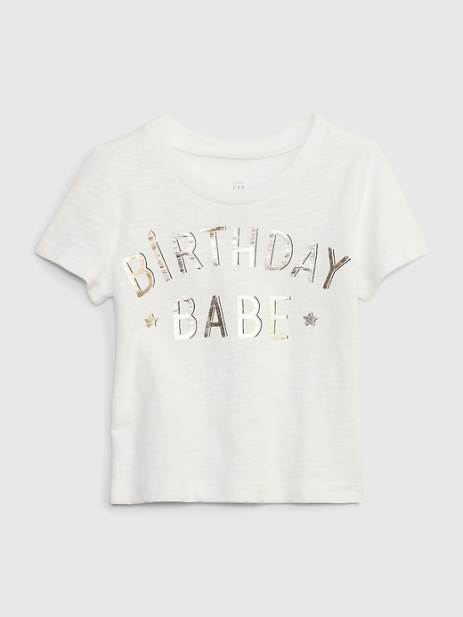 Image number 4 showing, Baby Organic Cotton Brannan Bear Metallic Graphic T-Shirt