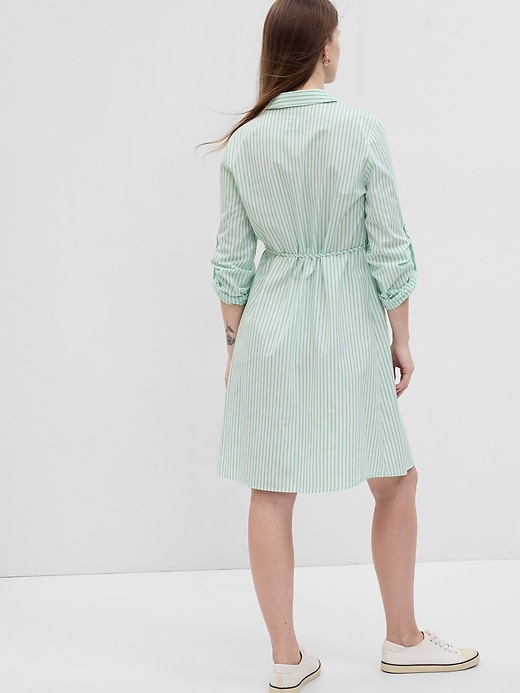 Image number 2 showing, Maternity Tie-Front Shirtdress