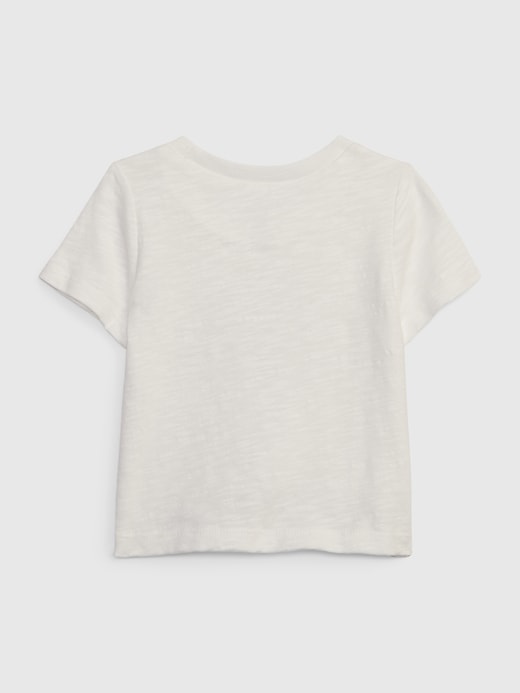 Image number 2 showing, Baby Organic Cotton Brannan Bear Metallic Graphic T-Shirt