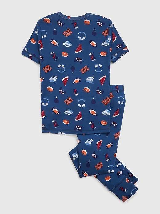 Image number 2 showing, Kids 100% Organic Cotton Shark PJ Set