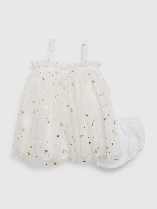 Image number 2 showing, Baby Metallic Brannan Bear Tulle Dress Set