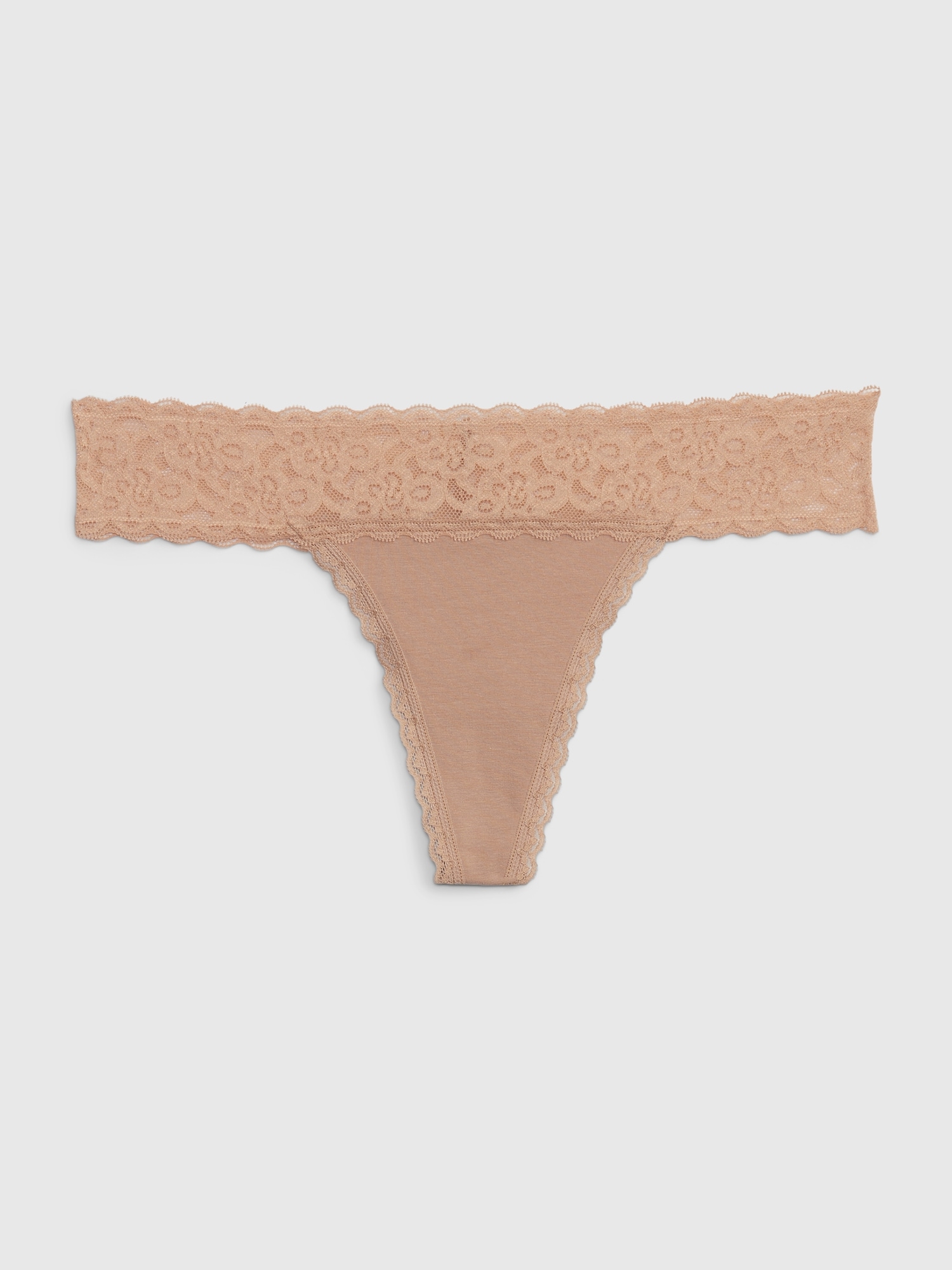 Felina | Organic Cotton Thong Panties | Plant-Based Dyes (Sky, X-Large)