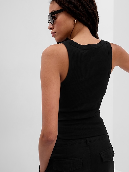 Image number 2 showing, Rib Halter Tank Top