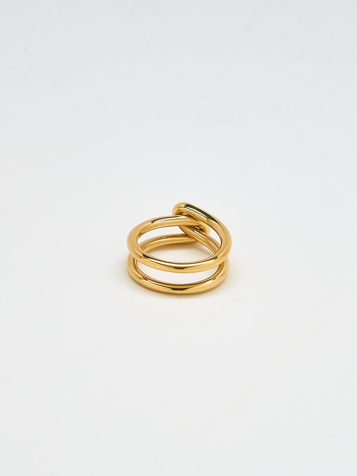 Image number 3 showing, Gold Double Knot Ring