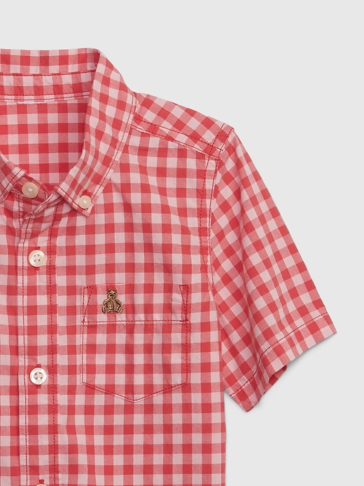 Image number 3 showing, Toddler Checkered Poplin Shirt