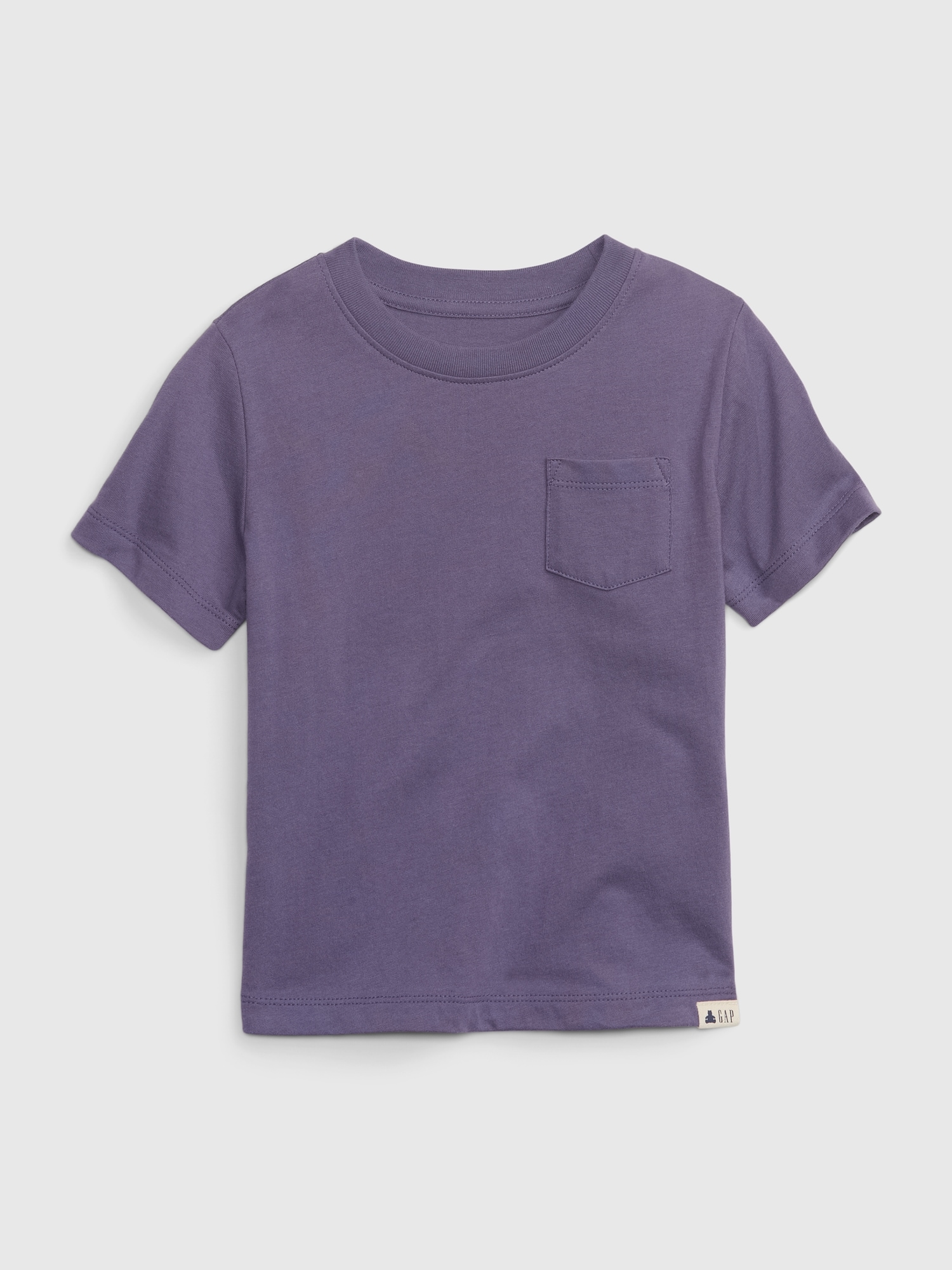 Gap Toddler 100% Organic Cotton Mix and Match Pocket T-Shirt purple. 1