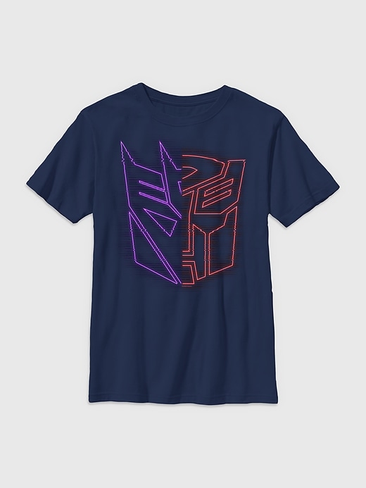 Image number 1 showing, Transformers Split Holographic Tee