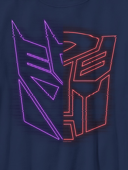 Image number 3 showing, Transformers Split Holographic Tee