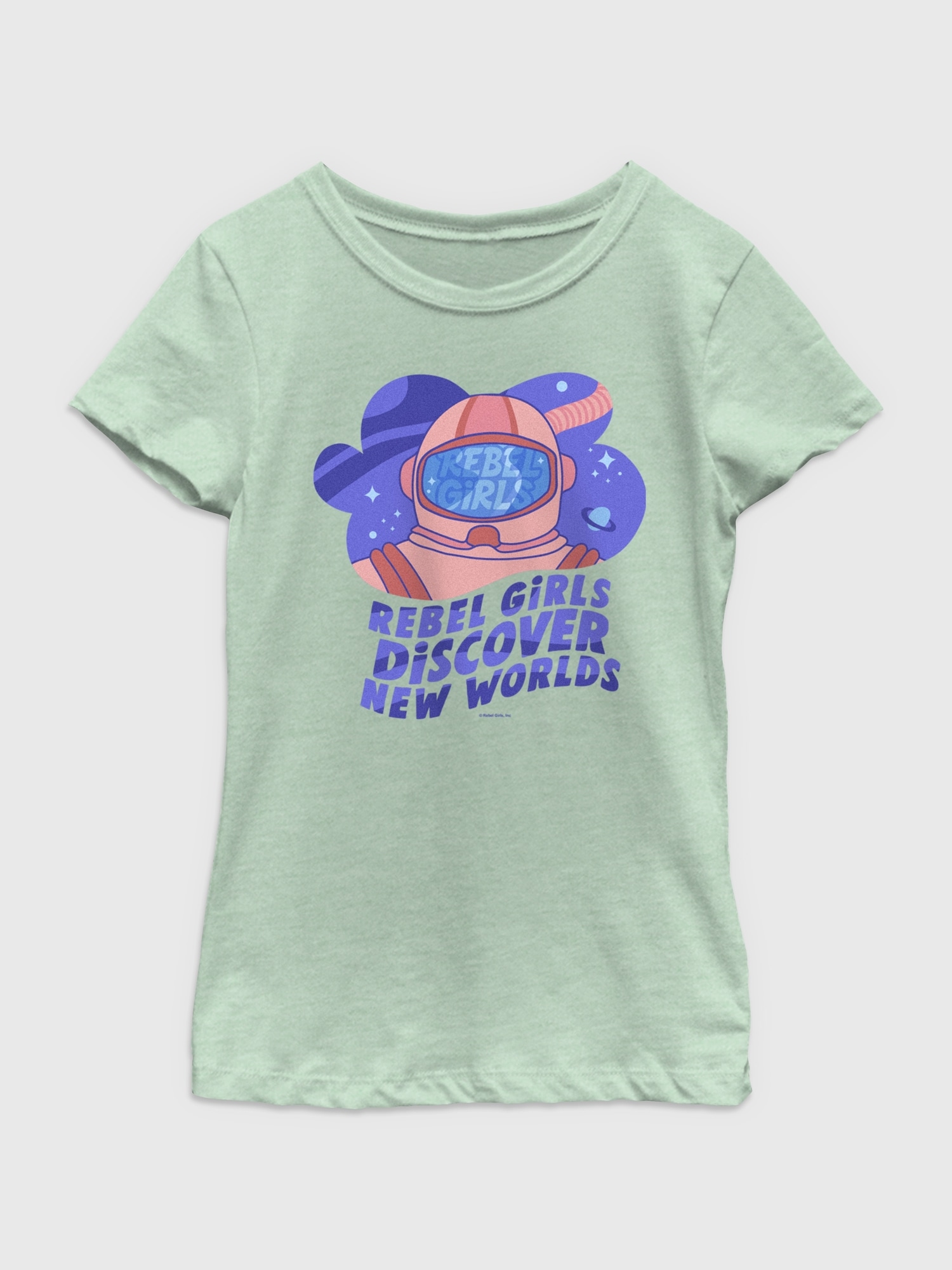 Gap Rebel Girls Discover New Worlds Tee green. 1