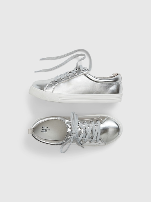 View large product image 1 of 1. Kids Metallic Sneakers