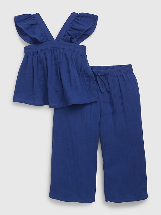 Image number 1 showing, Toddler Crinkle Gauze Outfit Set