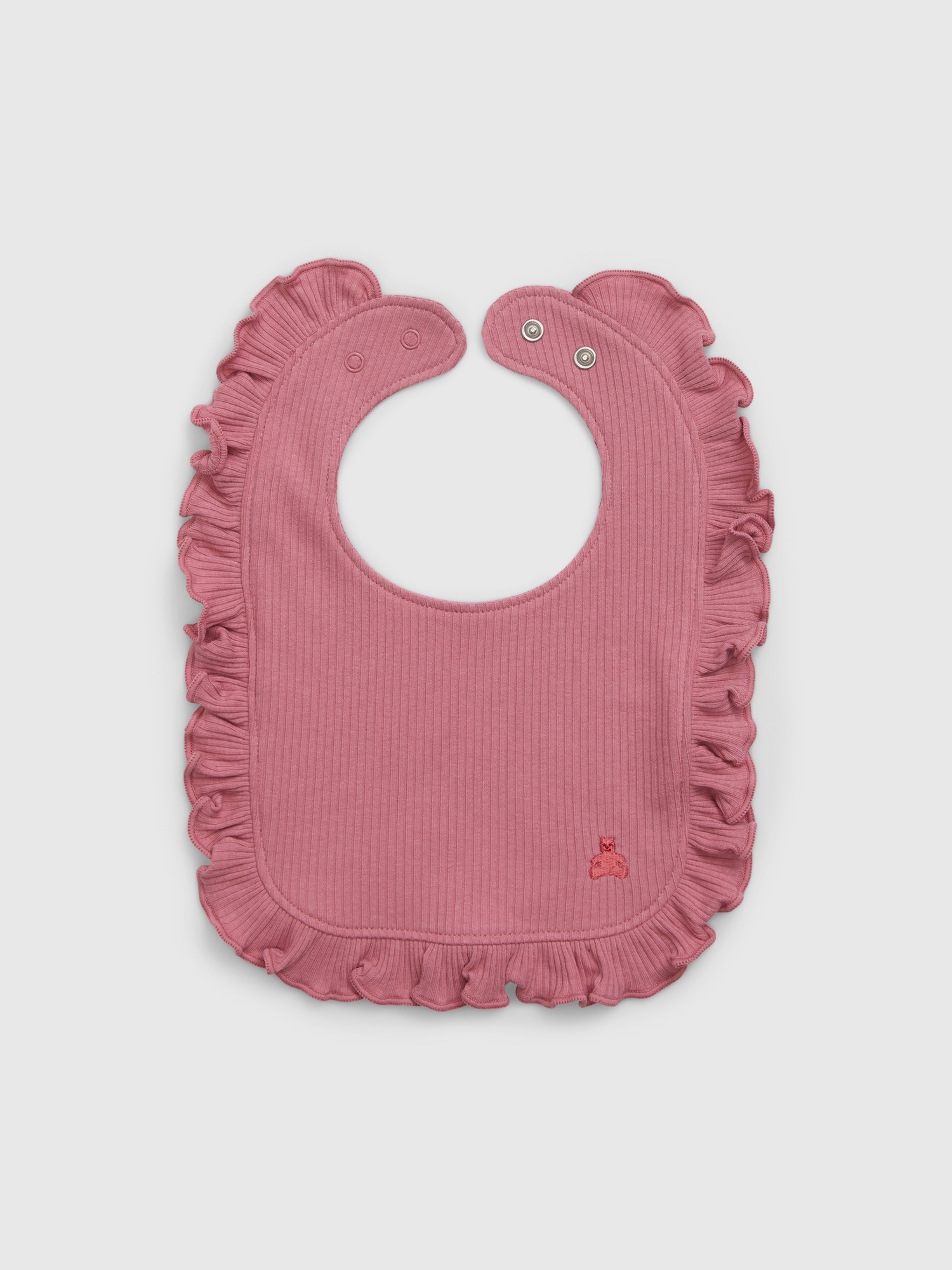 Gap Baby First Favorites TinyRib Bib pink. 1