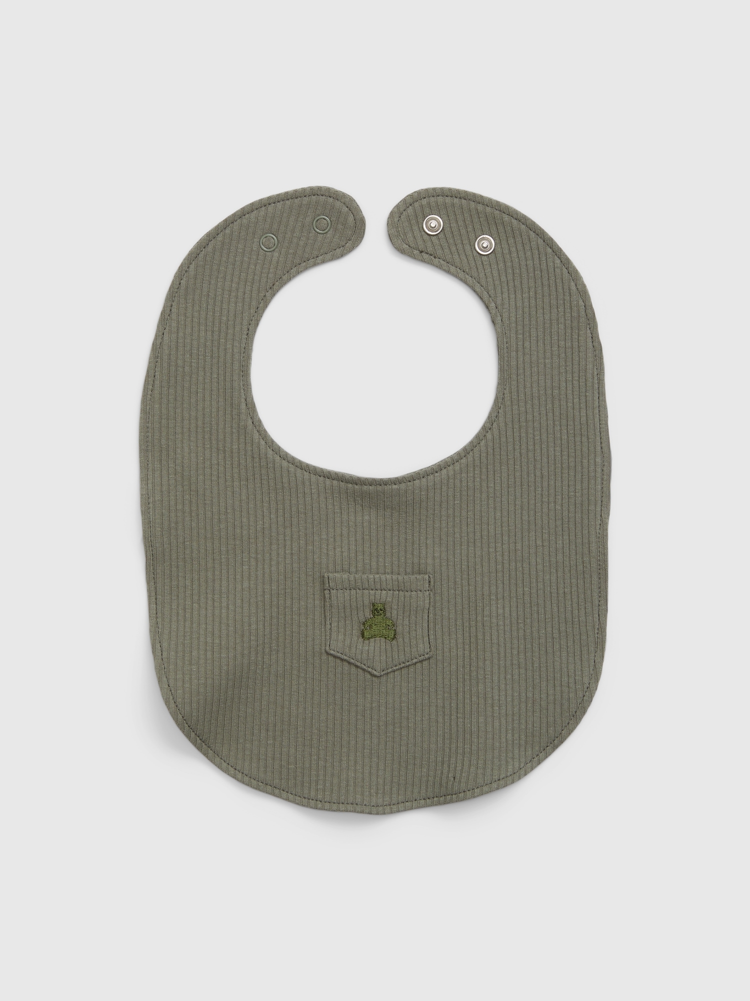 Gap Baby First Favorites TinyRib Bib green. 1