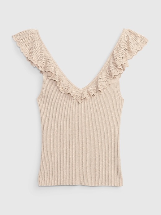 Image number 6 showing, Ruffle Rib Sweater Tank Top