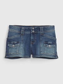 View large product image 4 of 4. Low Rise Y2K Denim Shorts