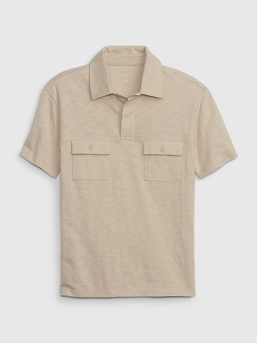 Image number 1 showing, Kids Cotton Polo Shirt