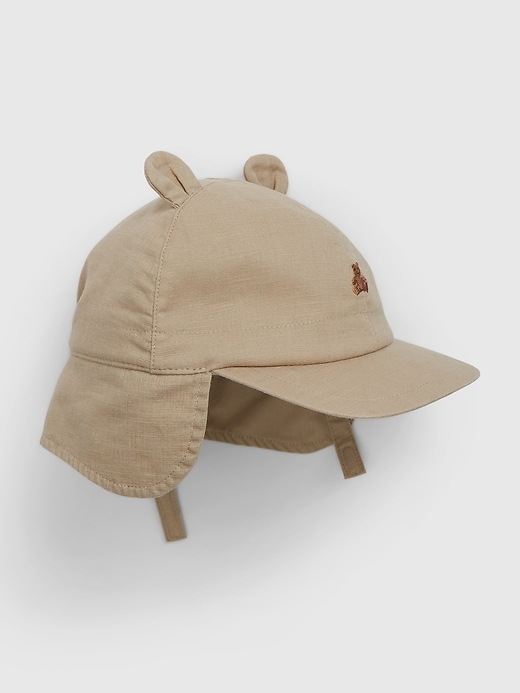 Image number 2 showing, Baby Linen-Cotton Brannan Bear Hat