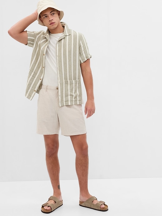 Image number 1 showing, Linen-Cotton Cabana Shirt