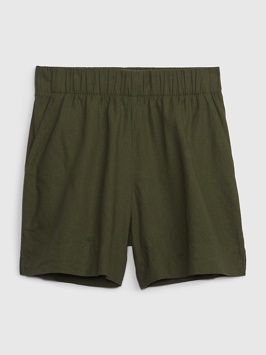 Image number 6 showing, Linen-Blend Pull-On Shorts