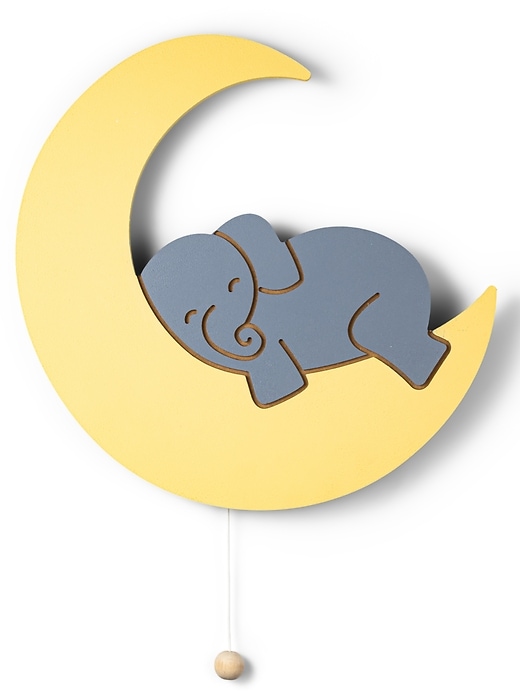 Image number 1 showing, LumiDreams Wall Light Elephant on Moon