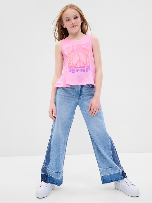 View large product image 1 of 1. Kids Organic Cotton Graphic Tank Top