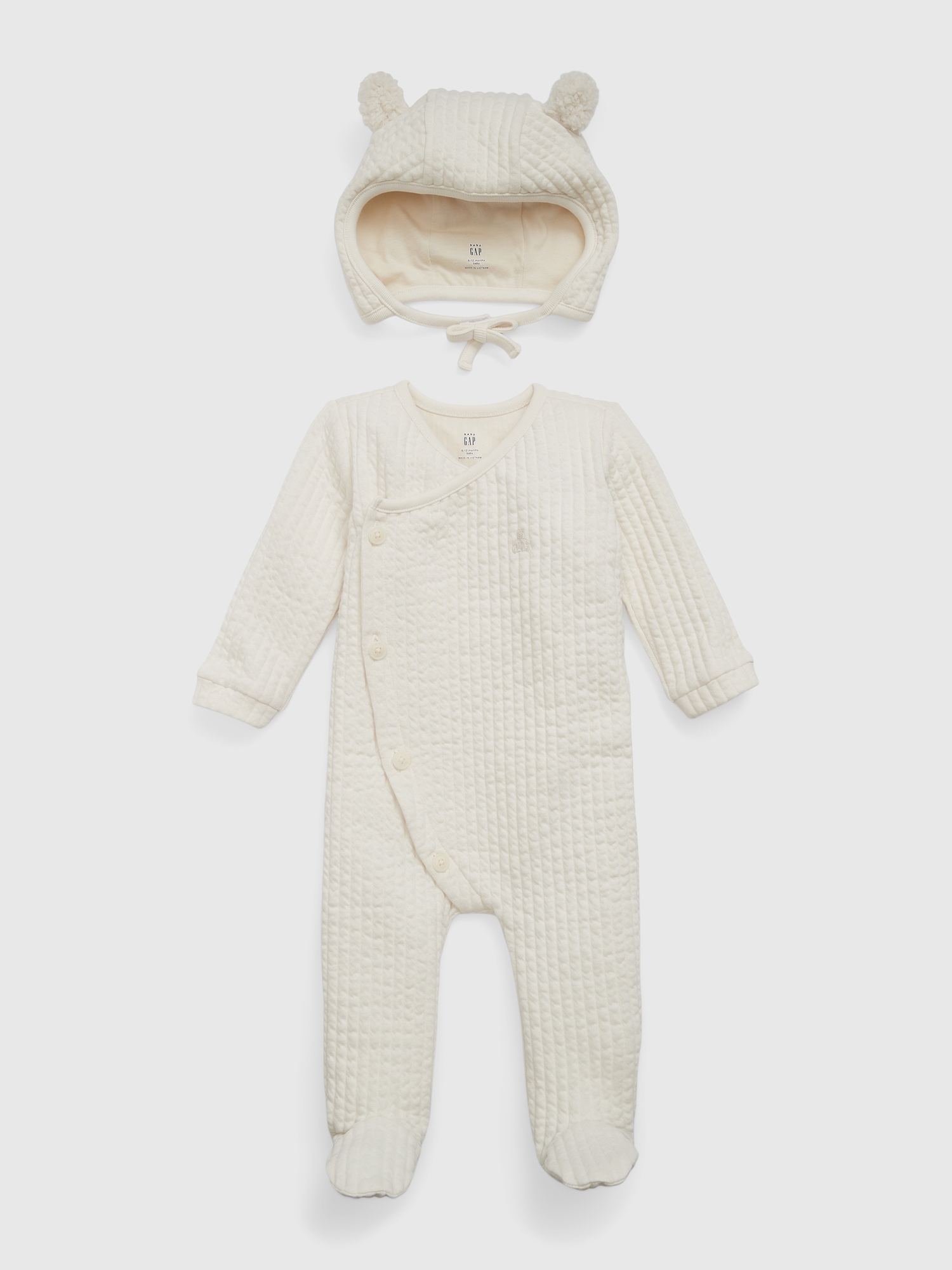 Gap Baby First Favorites Crossover Outfit Set In Ivory Frost