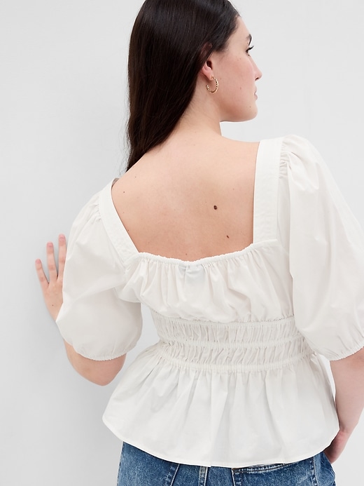 Image number 5 showing, Puff Sleeve Cinched Waist Top