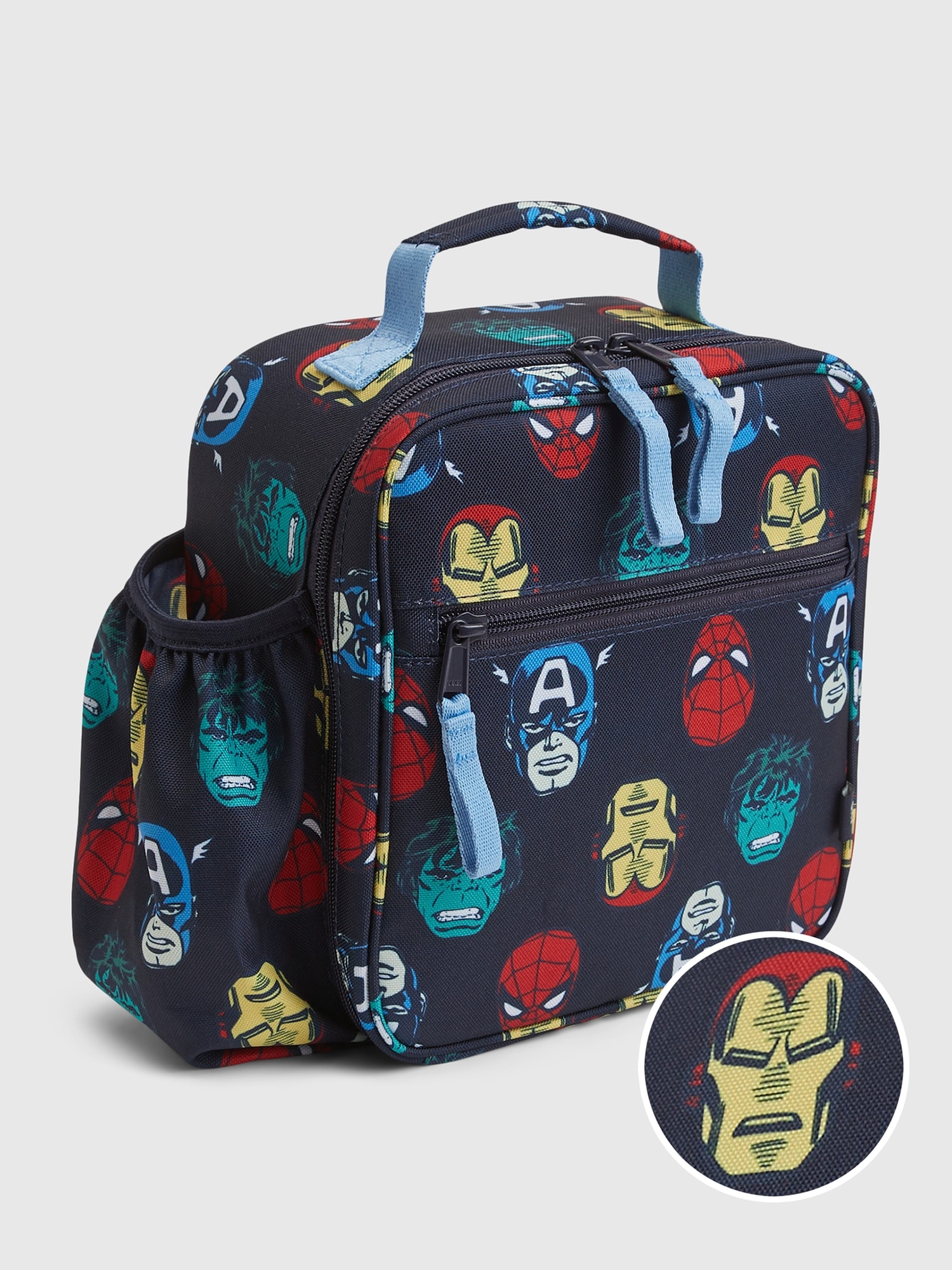 Gap Kids &#124 Marvel Recycled Lunchbag blue. 1