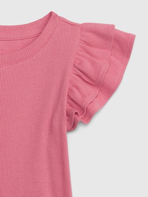 Image number 3 showing, Toddler Flutter Sleeve T-Shirt