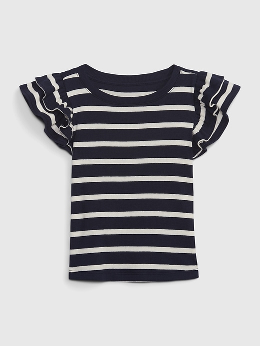 Image number 7 showing, Toddler Flutter Sleeve T-Shirt