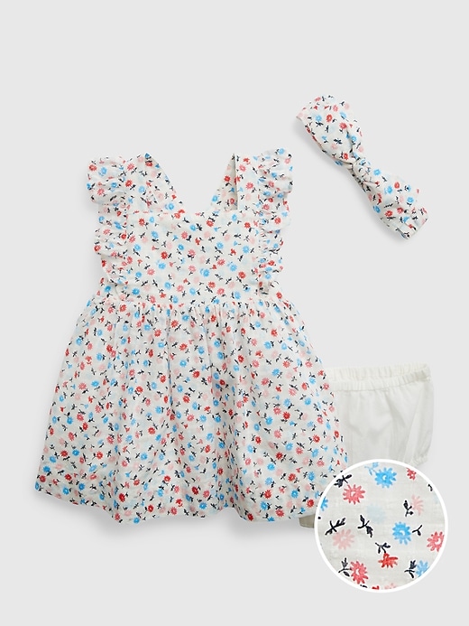 Baby Floral Apron Dress Set | Gap