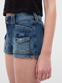 View large product image 3 of 4. Low Rise Y2K Denim Shorts