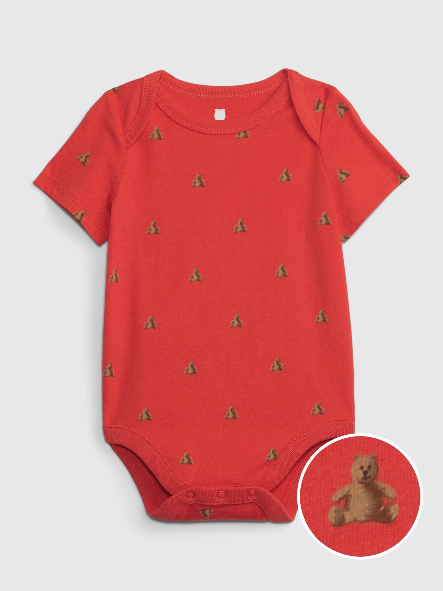 Gap Baby 100% Organic Cotton Mix and Match Graphic Bodysuit red. 1