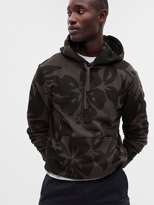 View large product image 1 of 1. Floral Gap Logo Hoodie