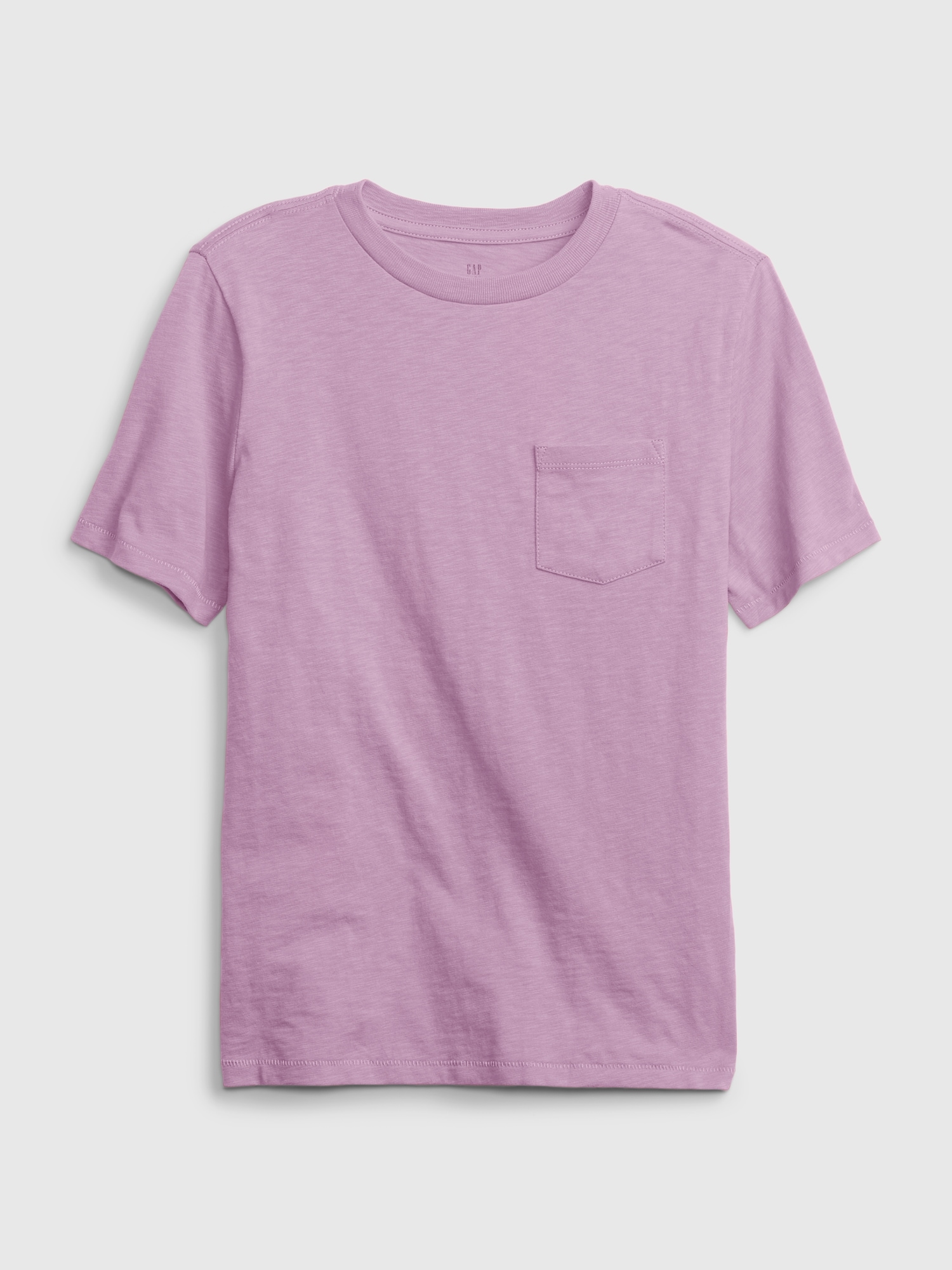 Gap Kids Organic Cotton Pocket T-Shirt purple. 1