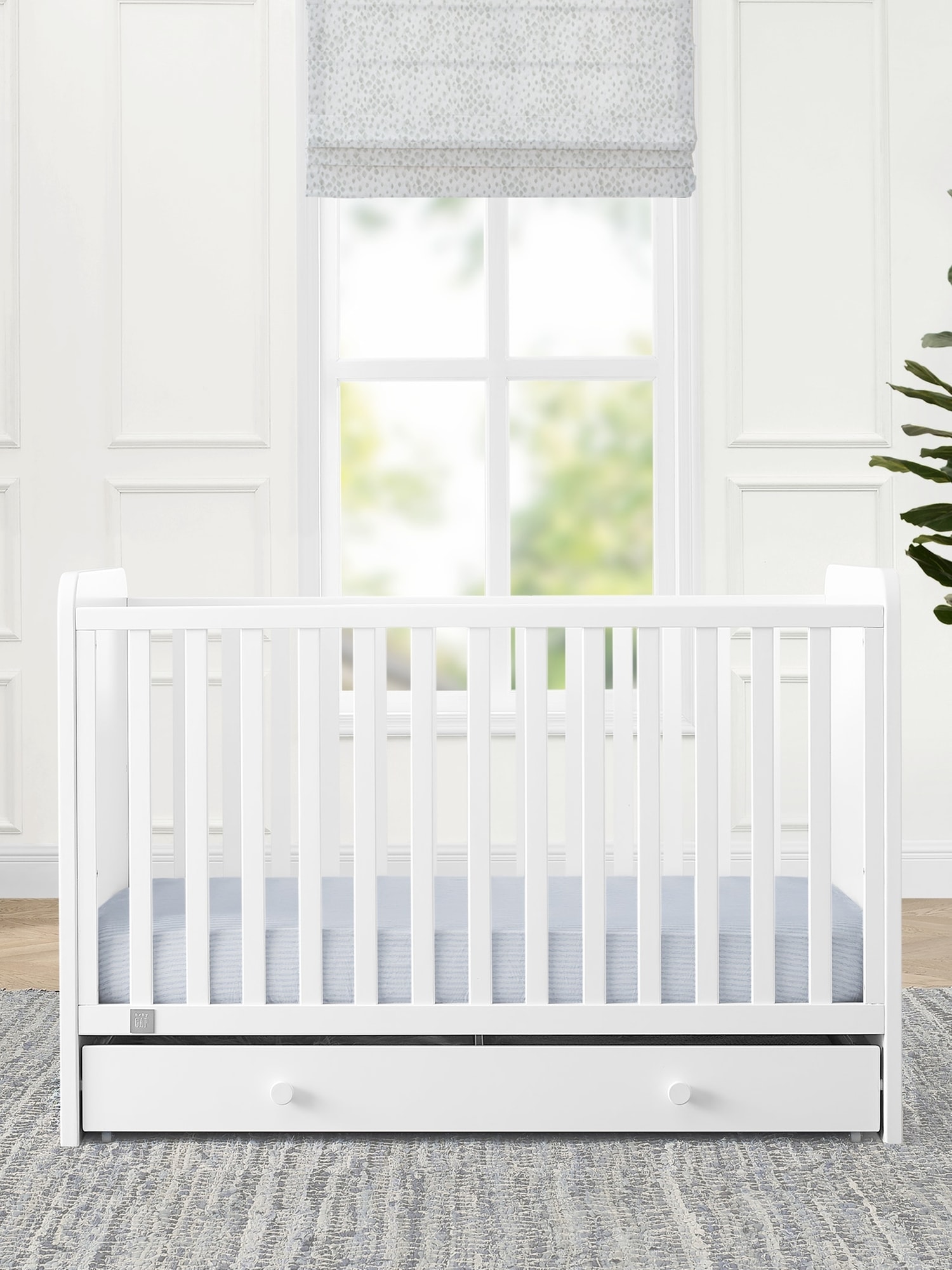 Gap babyGap Graham Convertible Storage Crib white. 1